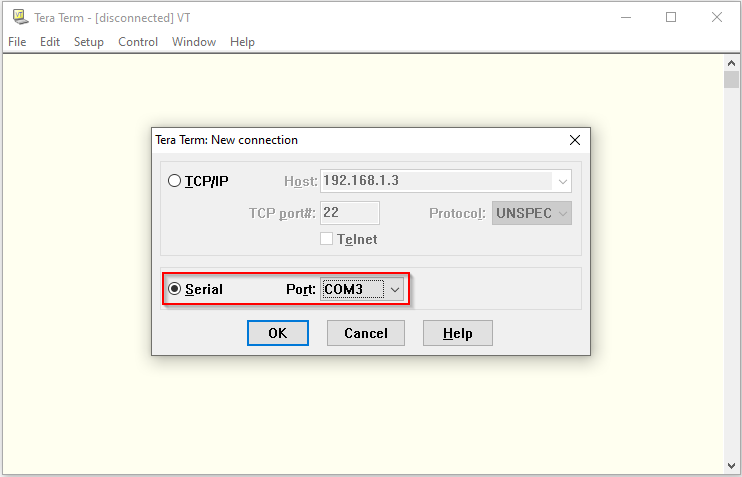 tera term tcp ip