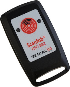 Scanfob NFC BB2 Keyfob Size Reader Writer iPad wireless