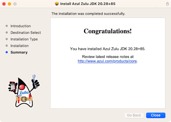 Java SerialPort MacOS M1 Apple Silicon Azul Java VM Install success