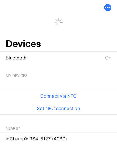 RS4x mobile wireless RFID NFC NDEF Reader Writer yACK BLE Discover 
