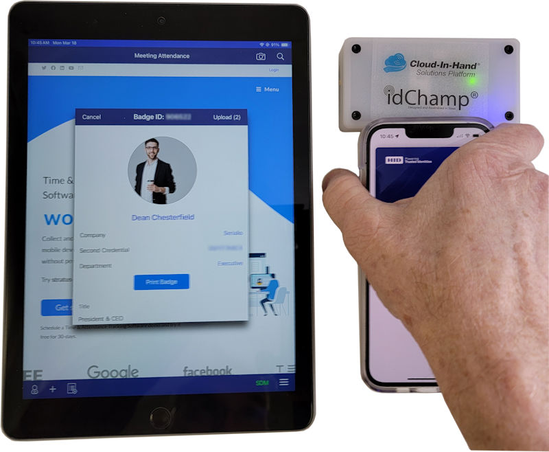 Use Your iPhone As Employee Badge iPad Stratus io Attendance Check in 