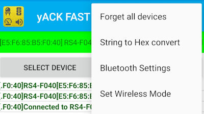 yACK FAST Android Set BlueSnap M6A Wireless Mode