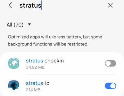 geofence tracking background optimize battery usage stratus remote checkin disabled 