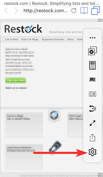 iScanBrowser Manage Web Form Rules