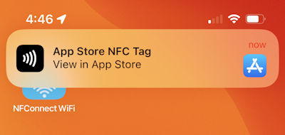 App Store NFC Tag get NFConnect WiFi