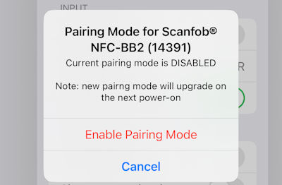 NFC BB2e yACK FAST iOS Set BB3 pairing mode 
