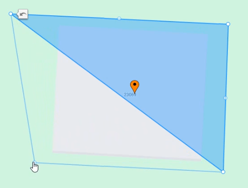 Geofence Location polygon adjust to access polygon point near geo marker2