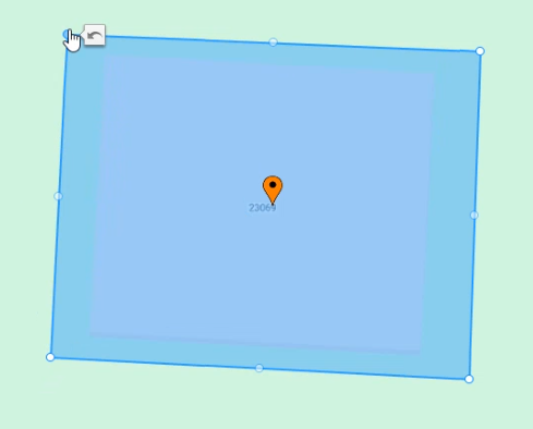 Geofence Location polygon adjust to access polygon point near geo marker3