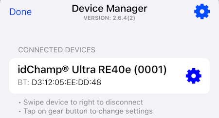 SerialMagic Keys iPhone FAST UHF idChamp RE40 USB Connected 