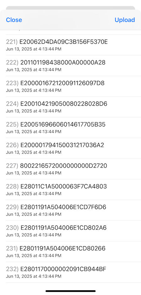 iScanBrowser RFID Web Wedge iOS Ultra Fast Batch Scans 
