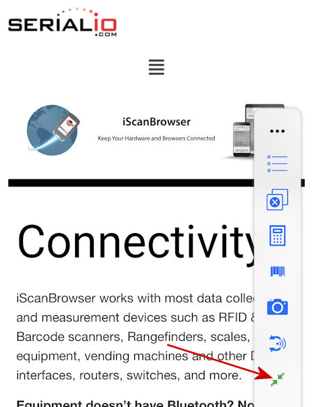 iScanBrowser SDM icon Batch Upload Webpage iPad iPhone 