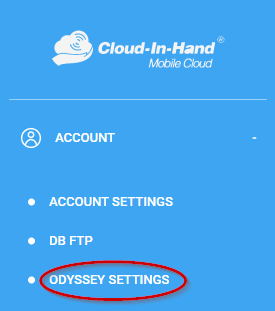 Hartmann Controls Odyssey Menu Cloud-In-Hand