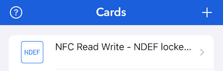 iPhone NFC Read Write App NDEF Records 