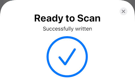 iPhone built-in NFC write NDEF to NFC tag