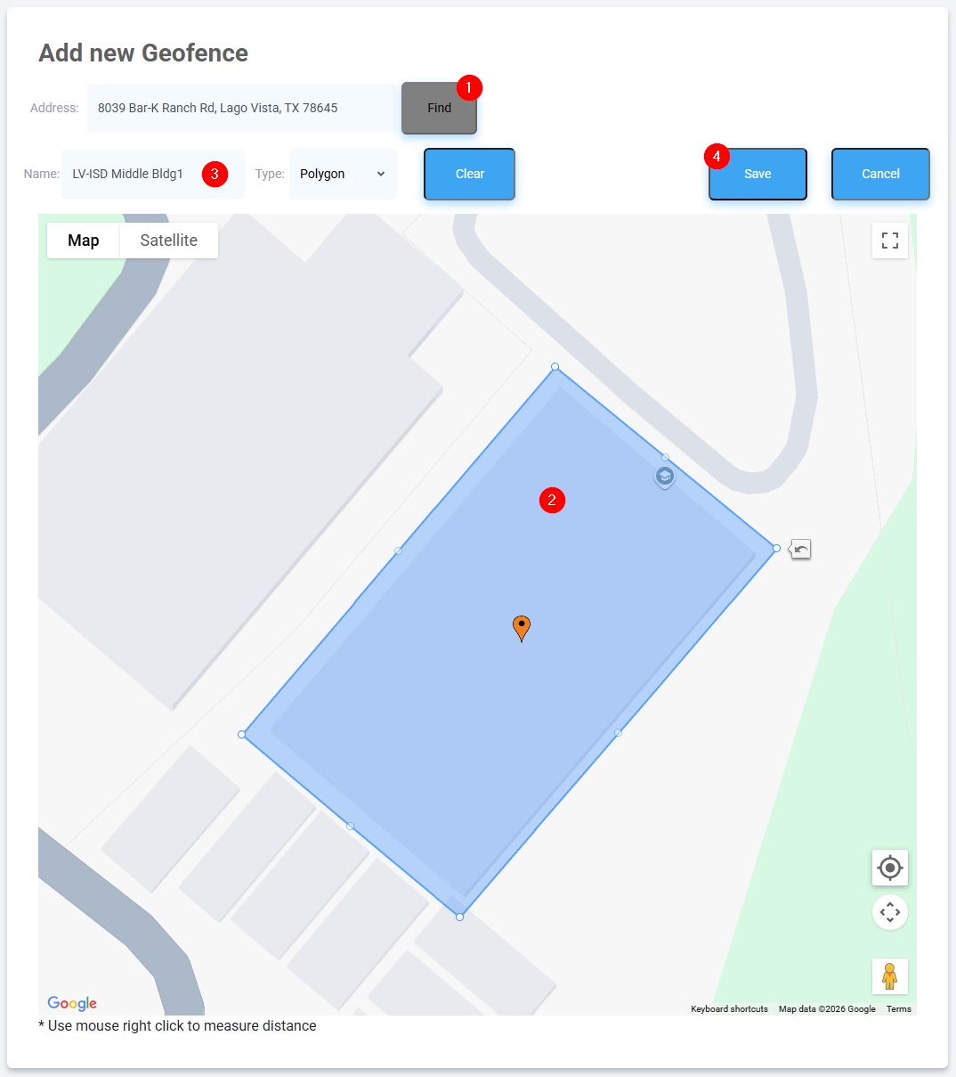 building geofence attendance geofence polygon for auto checkin