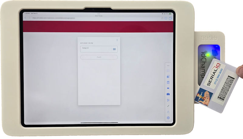 UKG Kronos Time Clock idChamp RFID-NFC iScanBrowser iPad 13