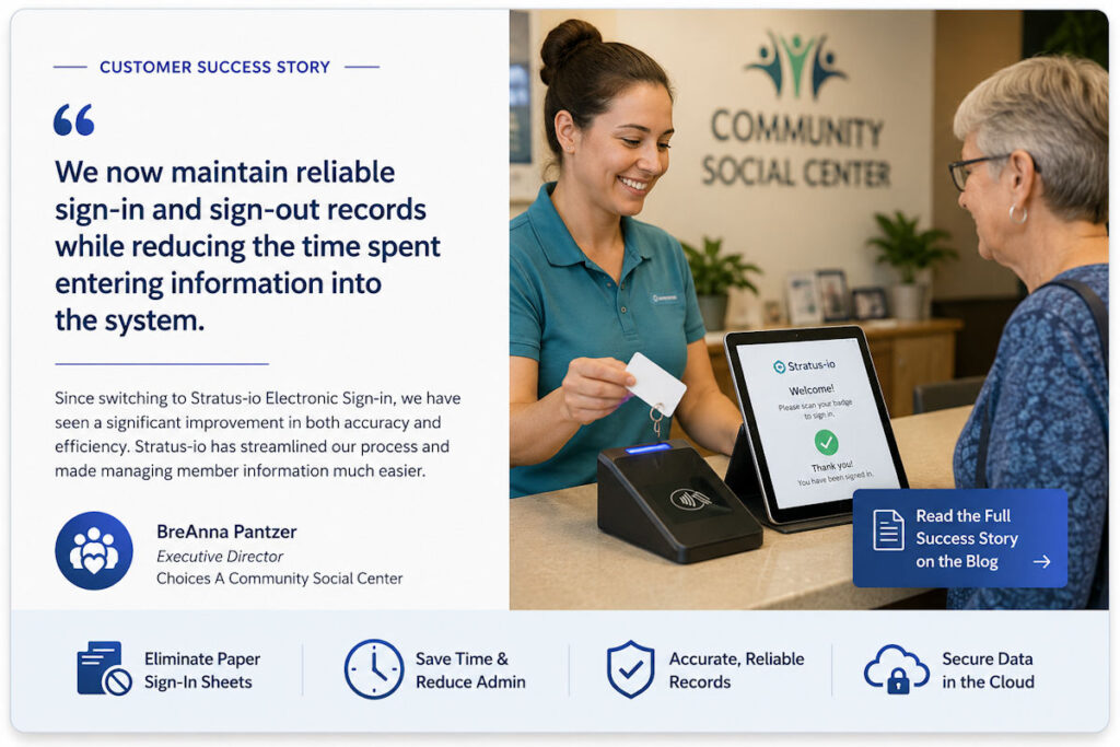 Replace Paper Sign in Sheets Choices Testimonial image